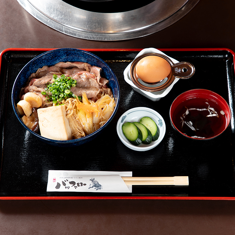 極上ワイン和牛サーロインのすき焼き丼