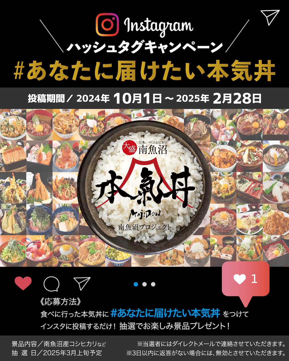 「#あなたに届けたい本気丼」ハッシュタグキャンペーン2024