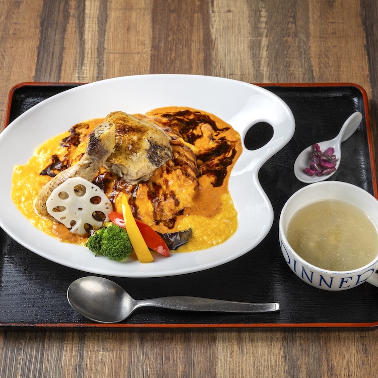 (日本語) 「南魚沼産コシヒカリ×南魚沼の風光」 魚沼四季彩チキンパレット丼