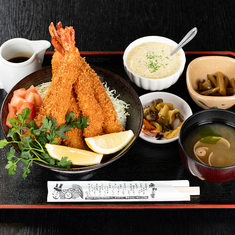 えびフライタワー丼